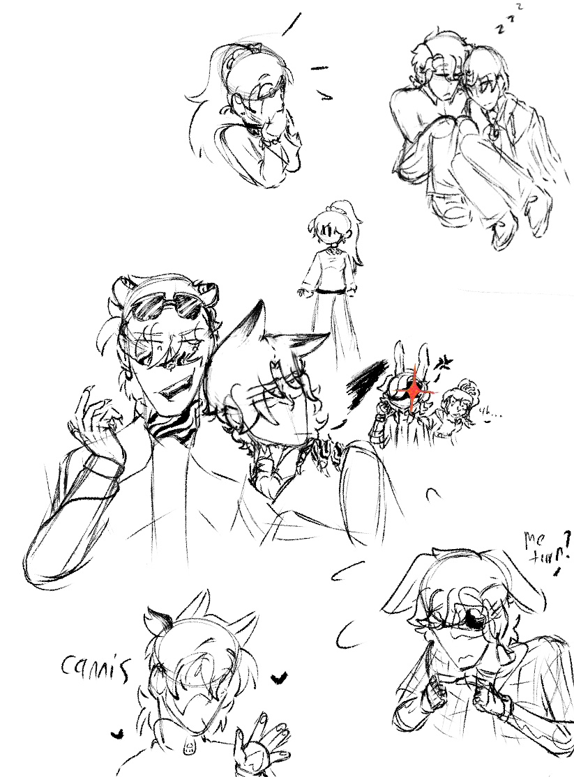 Super hero sketches - ibisPaint