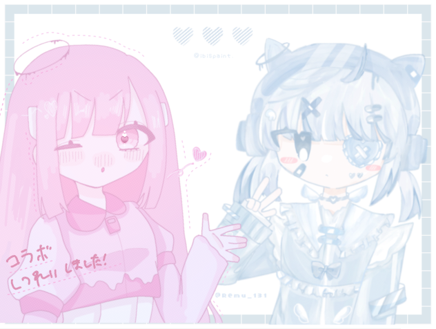 初合作🤍🩷🩵