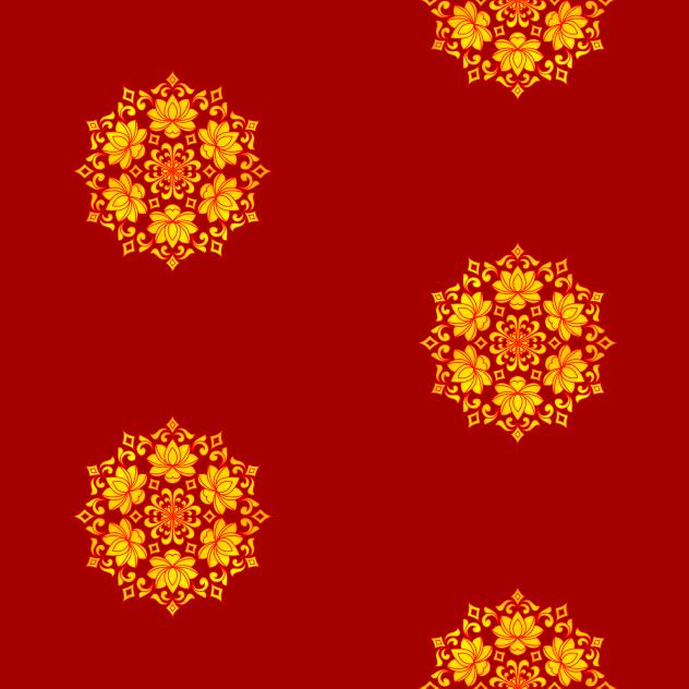 Indian kamal (lotus) pattern