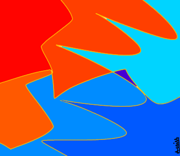 red blue the twenty art