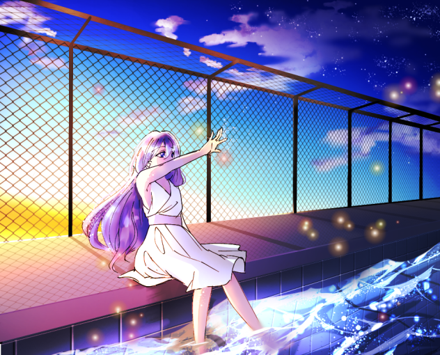 夜明けと蛍