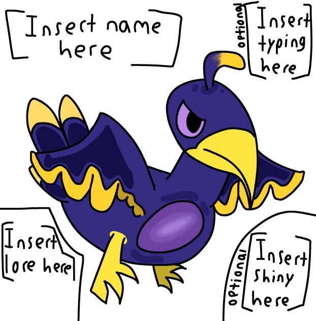 Bird Pokémon template my version