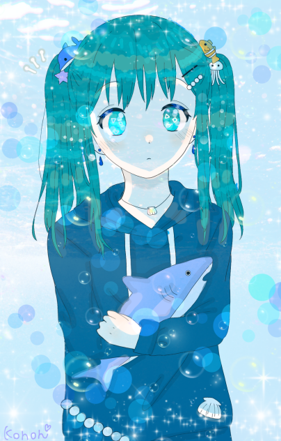 深海の中で…