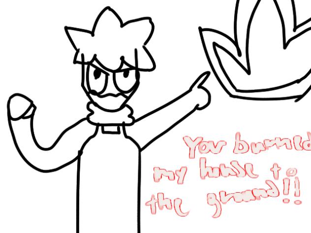 YOU BURNED MY HOUSE TO THE GROUND