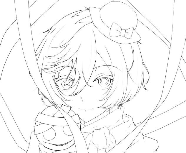 夢野久作　塗り絵