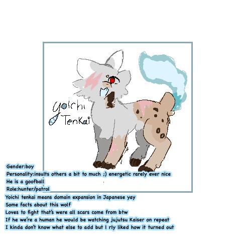 Oc for kylos wolf pack!