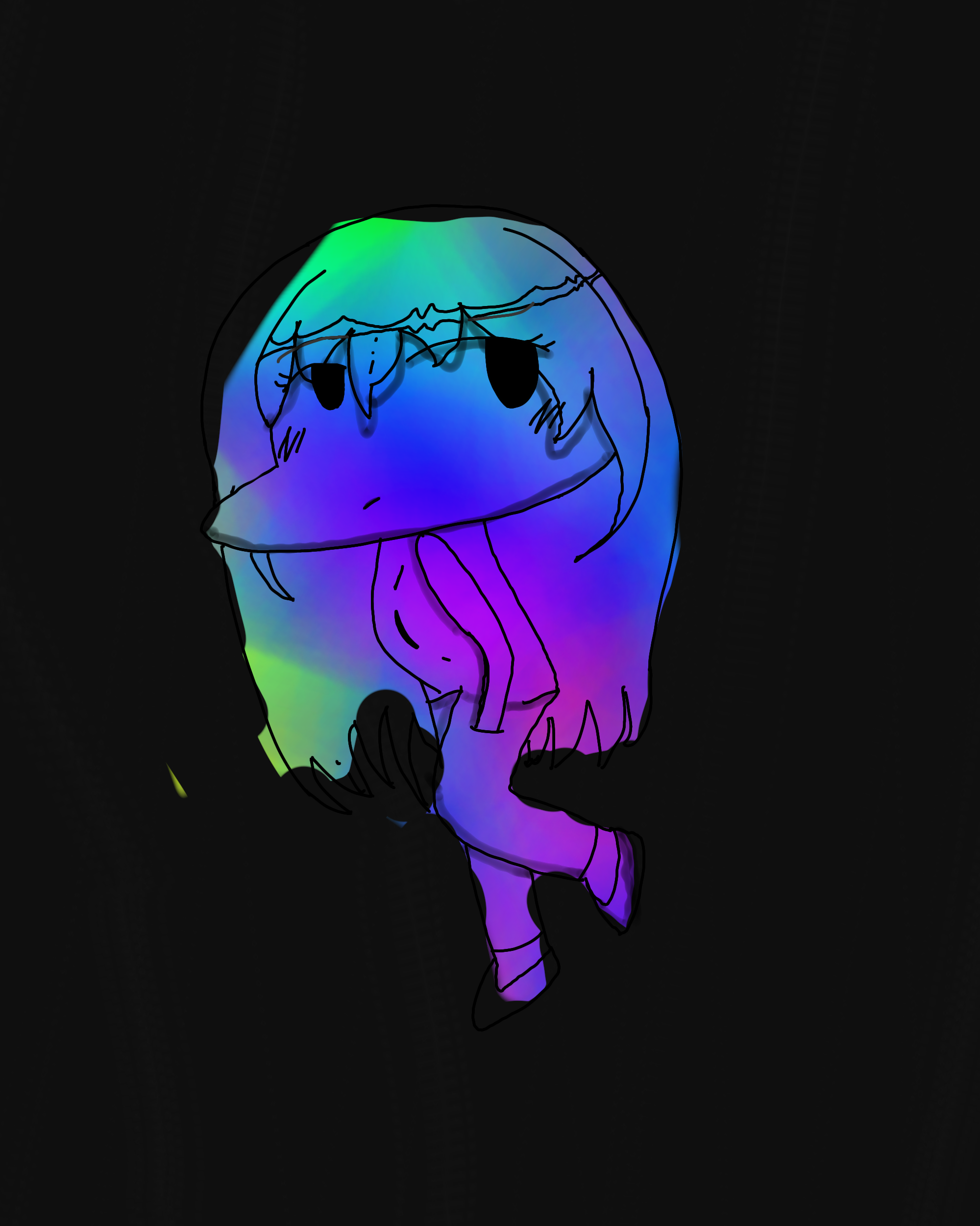 Idk a random sketch with my new artstyle - ibisPaint
