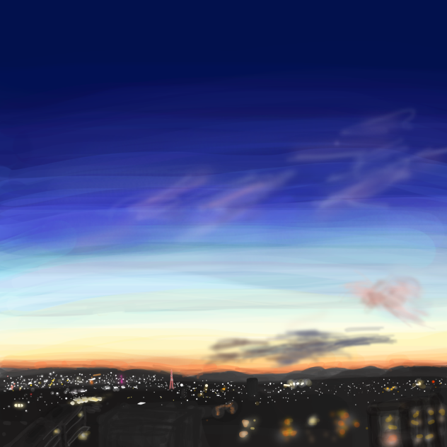 窓からの空