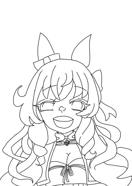 マルゼン先輩塗り絵