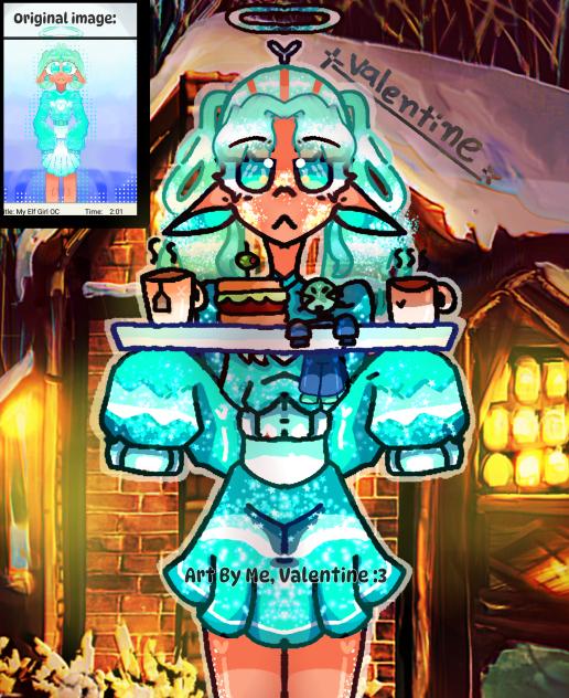 Redrawing my 💛🧡Elf-Girl-OC💙💚