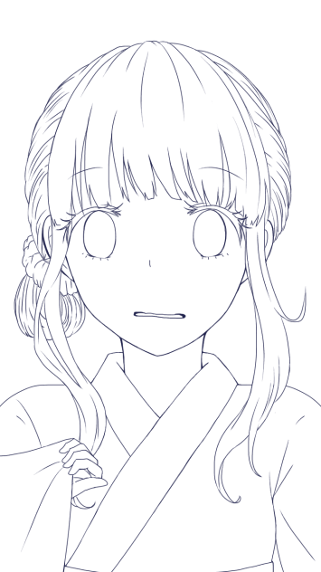 夏の線画だよ