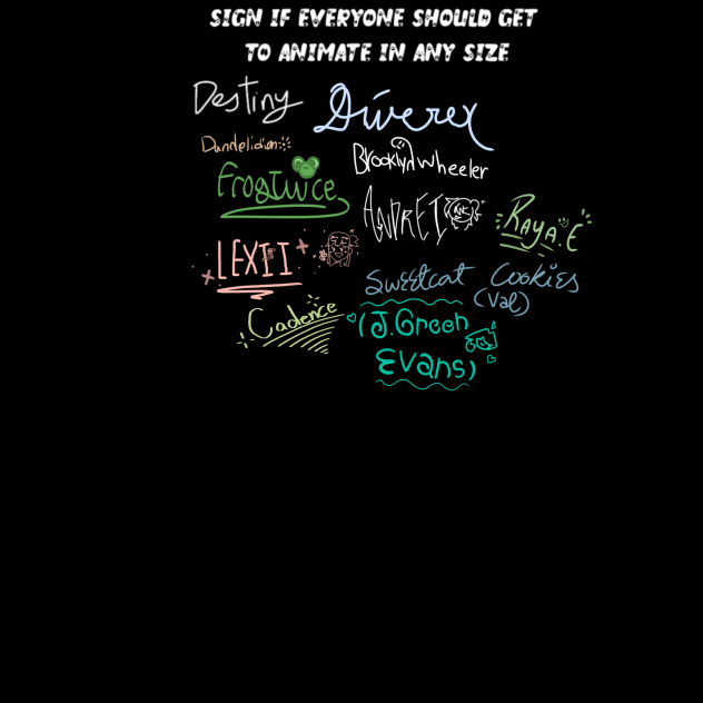 Sign up to animate in any size!