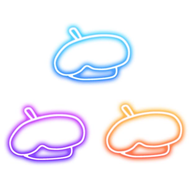 Beret neon signs