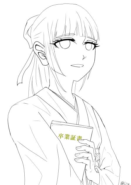 卒業（線画）