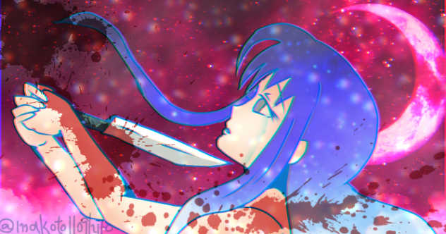 血に塗れる少女