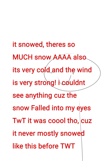 it snowed