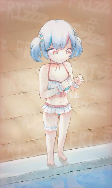 She gonna go swimming
