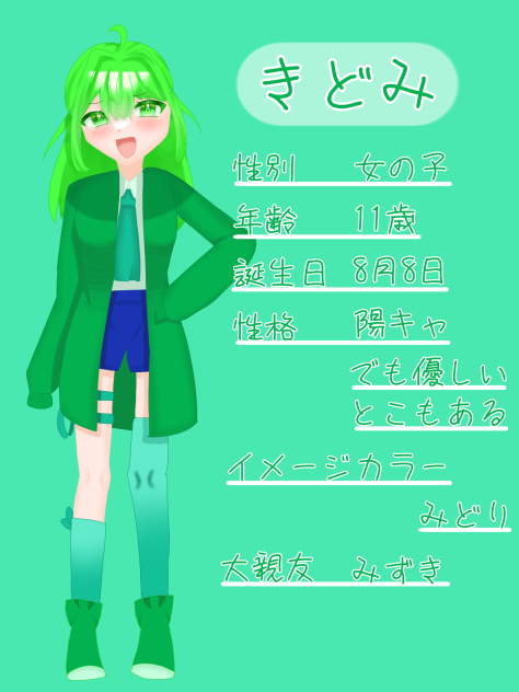 オリキャラ資料（上着着てる版）