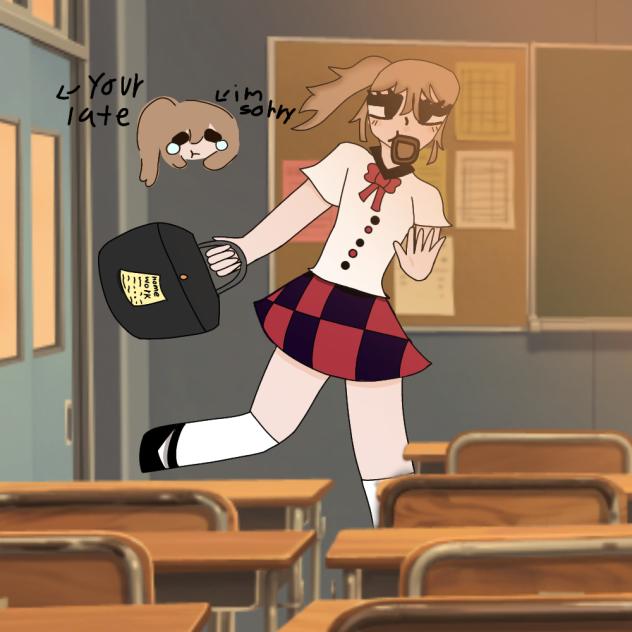 LATE TO SCHOOL - ibisPaint