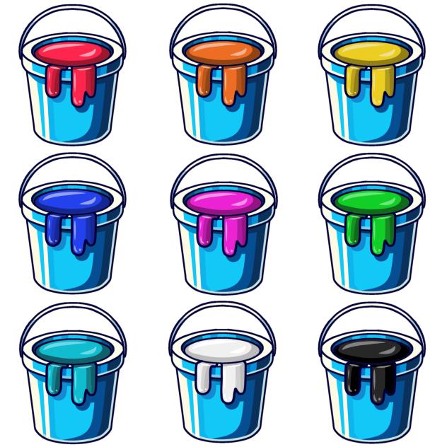 bucket of colors 2
