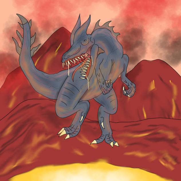 Volcano Creature - ibisPaint