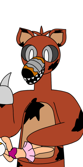 Nightmare Foxy. mini gif set up
