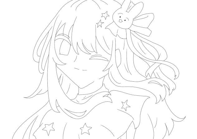 アイちゃん線画