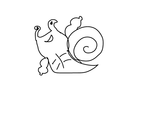 ムキムキのカタツムリ