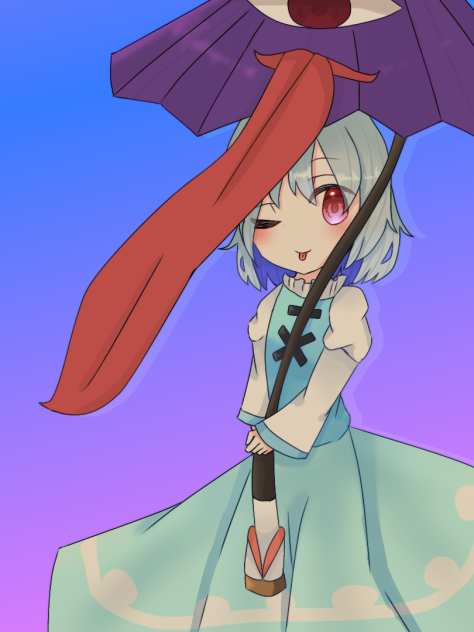 依頼絵　多々良小傘