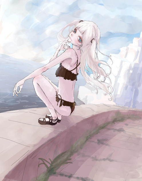 背景と人体の練習