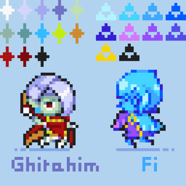 【ドット絵】ギラヒムとファイ【ゼルダの伝説】