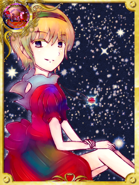 トレカ風+クレヨンアート(ロゴ入り)
