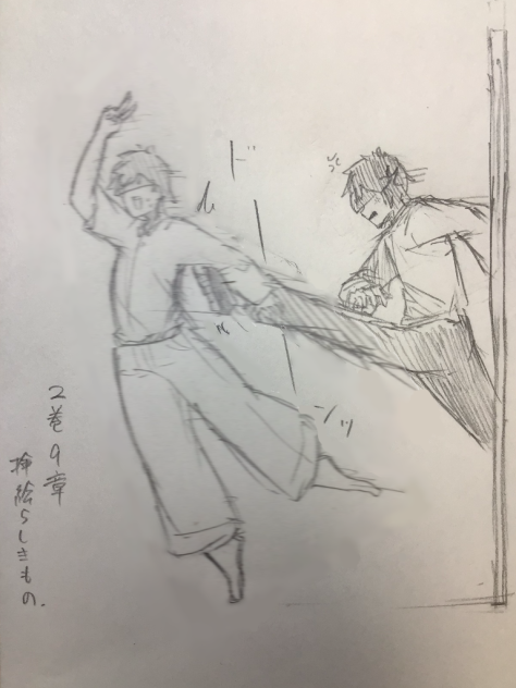 自創作のアホ双子(臨時休業の時に描いた)