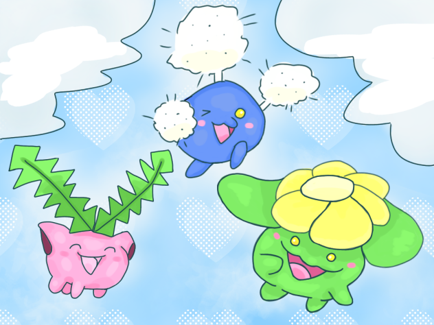 Hoppip, Skiploom & Jumpluff!