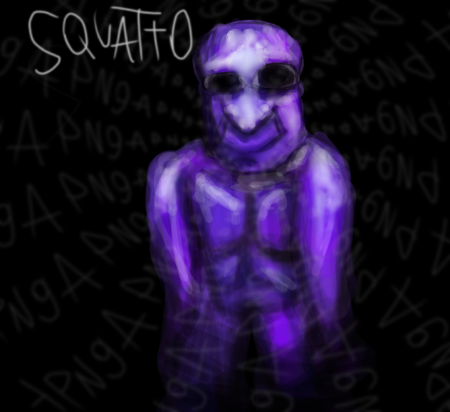 Ao oni squatto