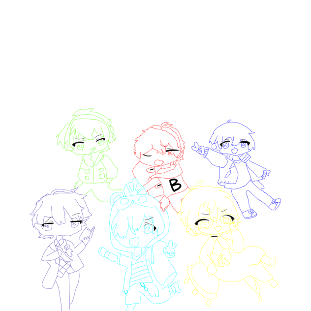 わいて　線画