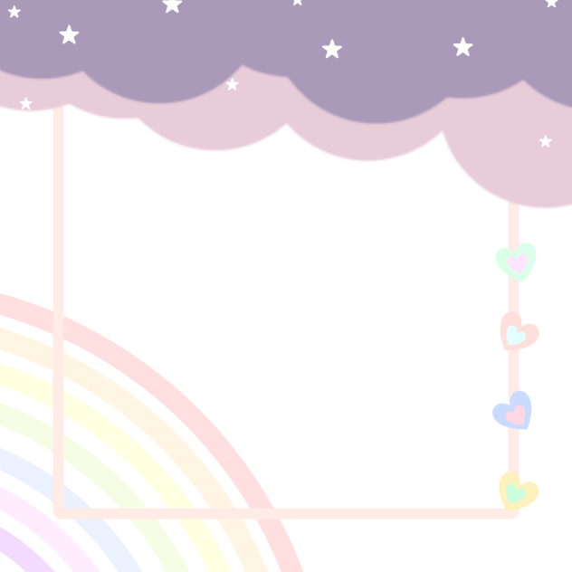 rainbow clouds background