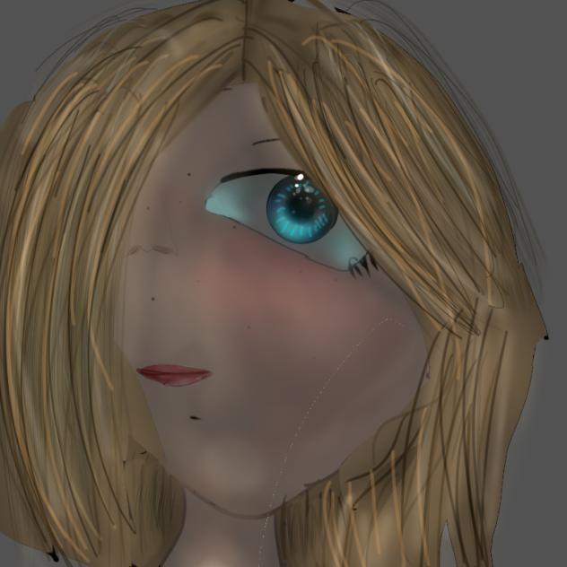 Default face with lighting