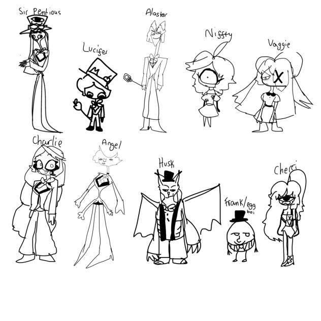 Hazbin hotel redesigns