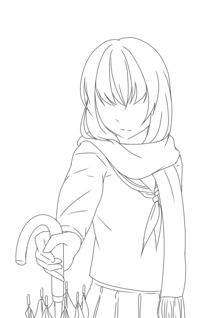 傘をどうぞ