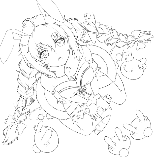 🐰Usada Pekora Peko🐰(Line art)