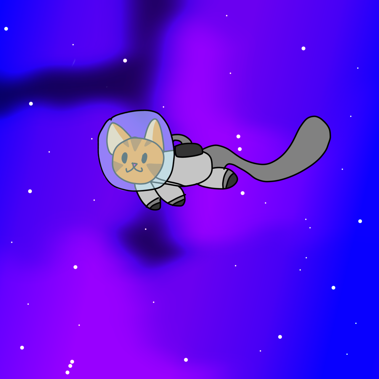 Space cat - ibisPaint
