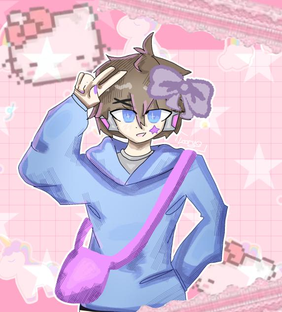 Valentines drawing of my bf!!💕💕💕