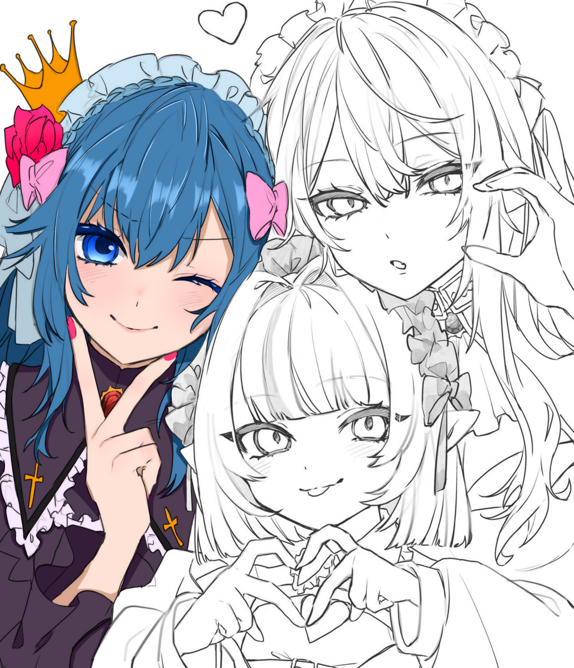 collaboration (⁠｡⁠•̀⁠ᴗ⁠-⁠)⁠ - ibisPaint
