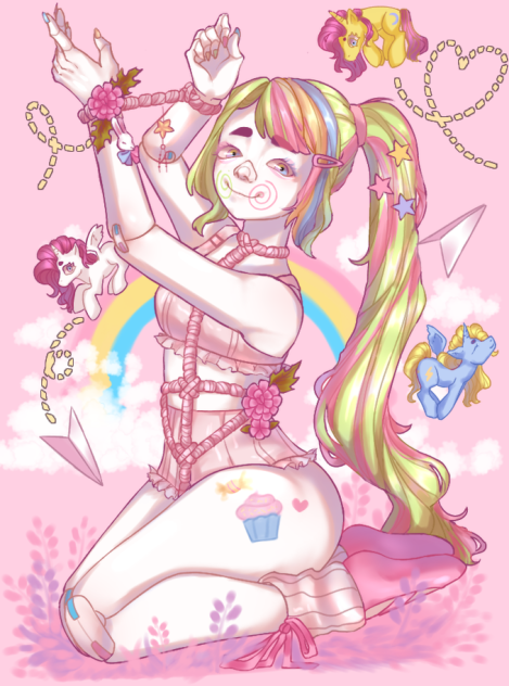 Play with the doll🦄