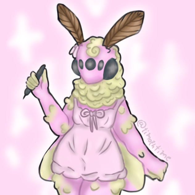 Rosy Maple moth oc