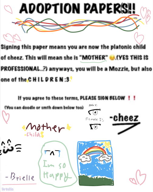 Adoption papers