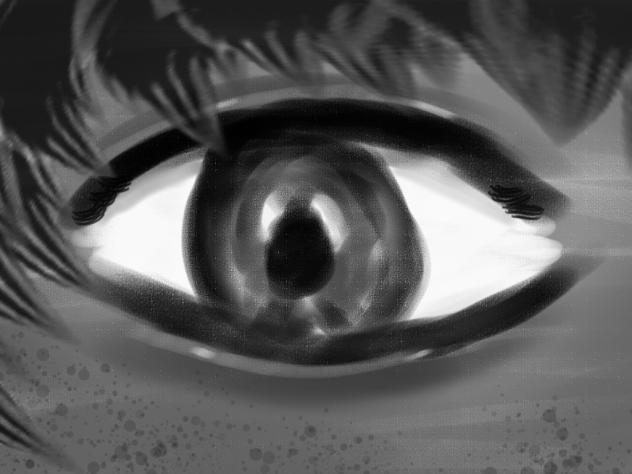 a grey eye
