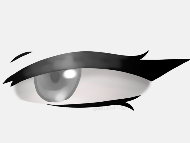 un ojo gris