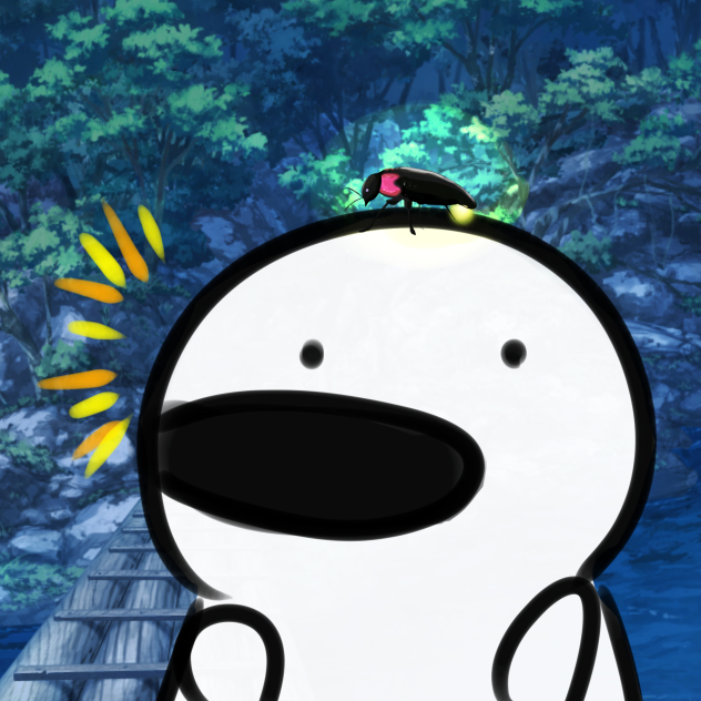 頭に蛍が…！